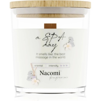 Nacomi Soy Candle Home Fragrances ароматна свещ с дървен фитил 140 гр