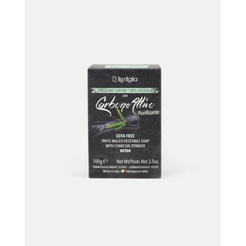Iteritalia Carbone Attiro Detox 100% rastlinné mydlo čierne uhlie 100 g