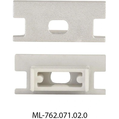 ML-762.071.02.1 Koncovka pro BD s otvorem, stříbrná barva, 1 ks