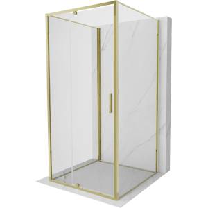 Mexen Exo-R 3S душ кабина с 3 панела със сгъваеми врати 95 x 95 см, прозрачна, (819-095-095-50-00-3S)