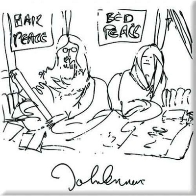 John Lennon Bedism Black On White Магнит (JLMAG16)