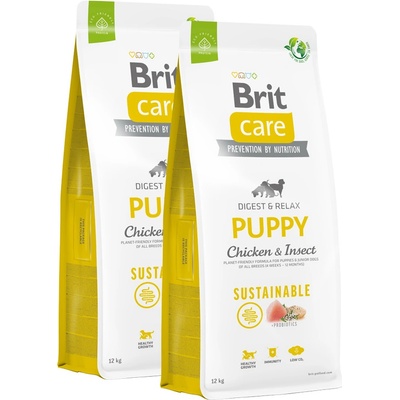 Brit Care Sustainable Puppy Chicken & Insect 2 x 12 kg