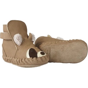 Donsje обувки за бебе от набук Kapi Exclusive Booties Raccoon (1028128)