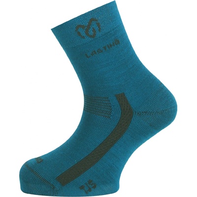 TJS dětské merino ponožky 504 modrá