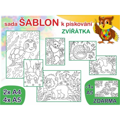 Radost v písku Sada šablon vel. M zvířátka 1 – Zbozi.Blesk.cz