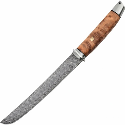 Damaškový outdoorový nôž DS 39487 Hnedá 16 cm
