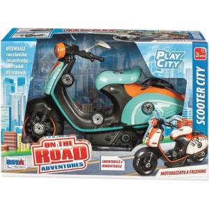 RSTA Скутер за сглобяване RS Toys - Vespa, зелен/оранжев (12214 D)