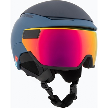 Atomic Скиорска каска Atomic Revent GT Amid Visor HD deep ocean/red hd