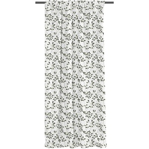Butter Kings Бяло-зелена завеса от памучен сатен 110x250 cm Santa Likes Mistletoe - Butter Kings (CHDC9_curtain)