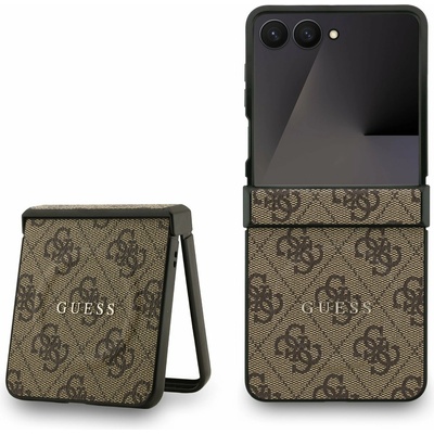 GUESS PU Leather 4G Colored Ring Magnetic Задна корица за Samsung Galaxy Z Flip 7 Brown Guess | Kafyav | МЪЖЕ | UNI