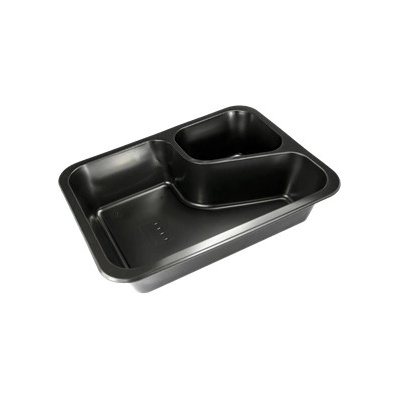 ECOFOL Plastová zatavovací miska COLT LIGHT 2D černá PP 227x178x50 mm ideal pack® bal/50 ks