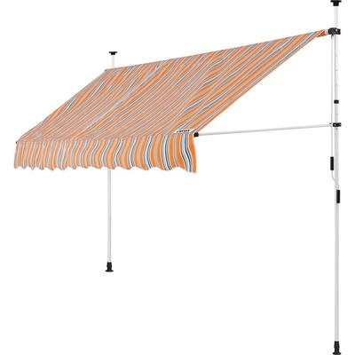 FurniGO - Markýza oranžovo modrá - 400cm