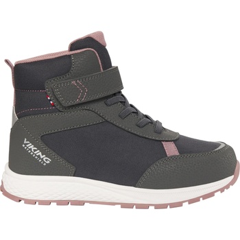 Viking Детски зимни ботуши Viking Kid's Equip Warm WP 1V Winter boots - Charcoal / Dusty Pink - размер 34 (EU) (702-2829-0415)