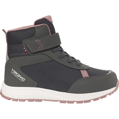 Viking Детски зимни ботуши Viking Kid's Equip Warm WP 1V Winter boots - Charcoal / Dusty Pink - размер 34 (EU) (702-2829-0415)