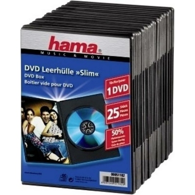 Hama útlý obal na CD 00051182 černá 25 ks – Zboží Mobilmania