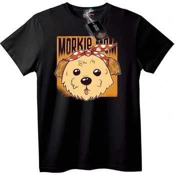 NOONEBRAND Тениска Morkie с Бандана - M, Black