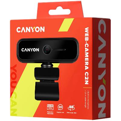 webcam C2N Full HD 1080p Black (CNE-HWC2N)