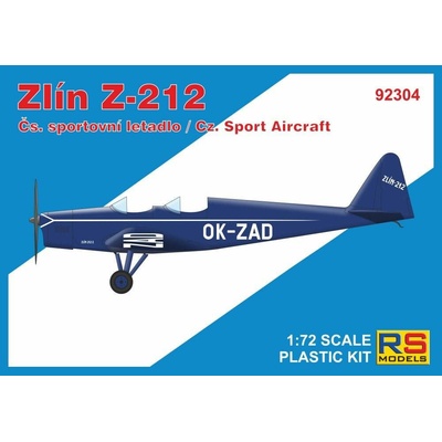 RS models Zlín Z 212 Československé sportovní letadlo 92304 1:72