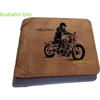 Pánská chopper jezdec s vaším jménem hnědá