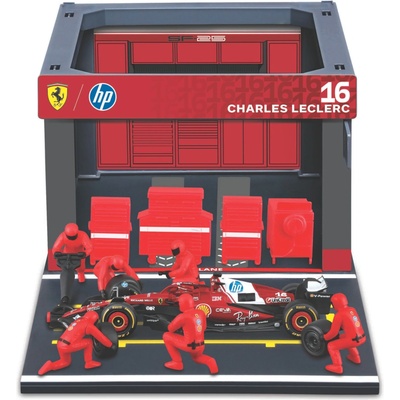 BBURAGO Model auta F1 Pit Pass (Ferrari SF-25 č. 16 Leclerc '25) 1:43