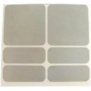ShamanRacing reflexné samolepky set 6ks červené