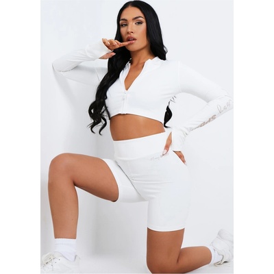 Missy Empire Къси панталони Missy Empire Missy Sport Ruched Bum Gym Shorts - Cream