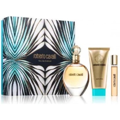 Roberto Cavalli Комплект за жени Roberto Cavalli Roberto Cavalli - Парфюмна вода 75 мл + Лосион за тяло 100 мл + Мини Парфюмна вода 15 мл