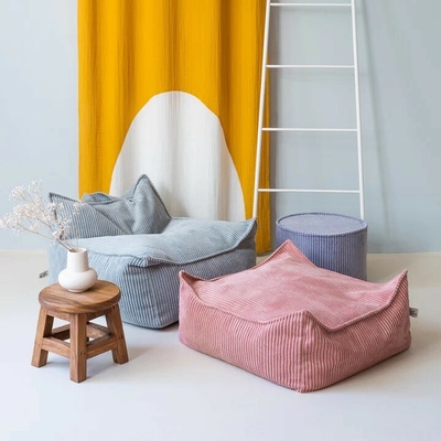 Wigiwama Bubblegum Square Ottoman pink mousse