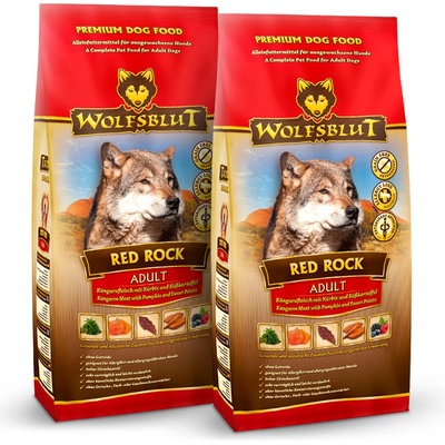 Wolfsblut Red Rock Adult 2 x 12,5 kg klokan s tekvicou
