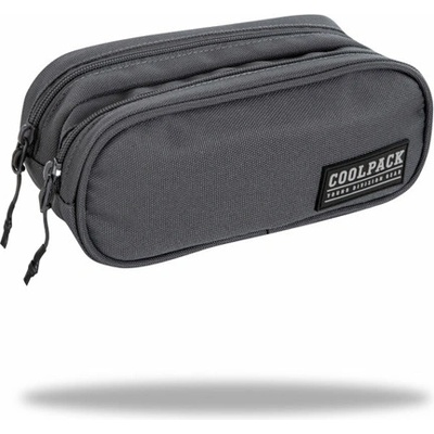 COOLPACK Ученически несесер с два ципа CookPack Clever Grey (C65256)