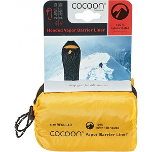 Cocoon Вътрешен чувал Cocoon Vapor Barrier Mummyliner Ripstop Nylon - Beluga Black / Fresia - размер 225 x 84/60 cm (561-0134-0112) Спален чувал