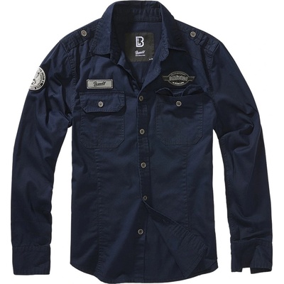 Brandit Luis Vintaggeshirt košile s dlouhým rukávem navy