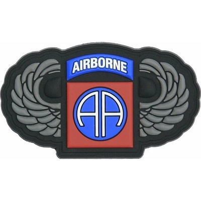 101INC nášivka 3D plastová 82nd Airborne s krídlami