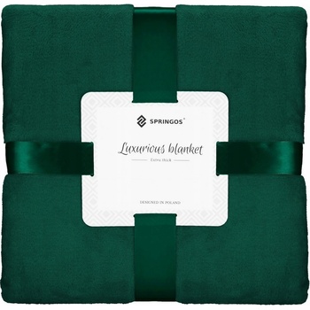 Springos Deka polyester zelená 200x220
