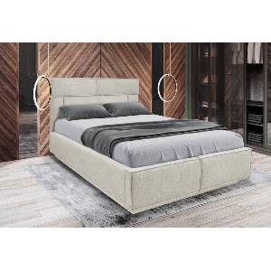 IRIM Тапицирано легло Джорджия бежово за матрак 160 x 200 см Сатен / Sicuro 55