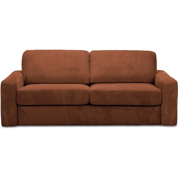 makamii Теракотен разтегателен диван от рипсено кадифе 195 cm Nona - Makamii (NONA_3SF_27_P1_C6)