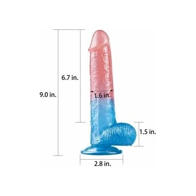 Boss of Toys Two colors dildos strong suction cup orgasm penis