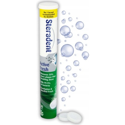Steradent Active Fresh tablety na zubné protézy 30 ks