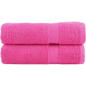 vidaXL Premium Shower Towels 2 pcs Pink 70x140 cm 600 gsm 100% Cotton - Untranslated (137524)