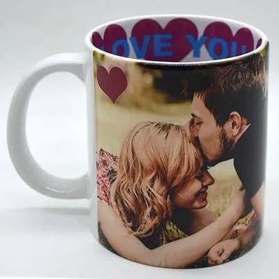 Чаша I Love You с Ваша снимка