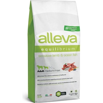 Alleva Equilibrium Adult Medium-Maxi Sensitive Lamb & Ocean Fish 12 kg