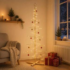 vidaXL Метална коледна елха със стойка KUOPIO 180 см Стомана Златист (42053870)