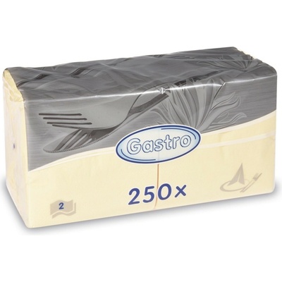 Gastro 85909 servítky 2V béžové 250ks 24x24cm