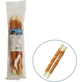 JUKO Snacks Tyč byvolia obalená kuracím mäsom 25,5 cm 2 ks