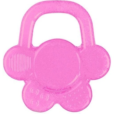 BabyOno Be Active Gel Teether hryzadielko Pink Flower 1 ks