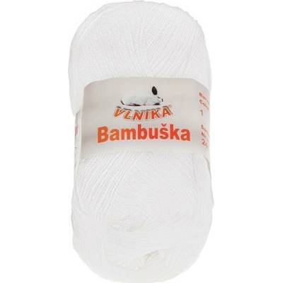 BELLATEX Příze Bambuška 50 g - 1 bílá