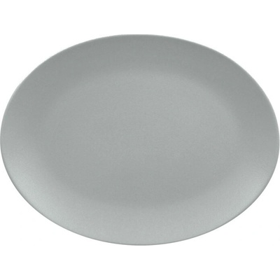 RAK Porcelain Talíř oválný 36 x 27 cm šedá RAK-NFNNOP36PG