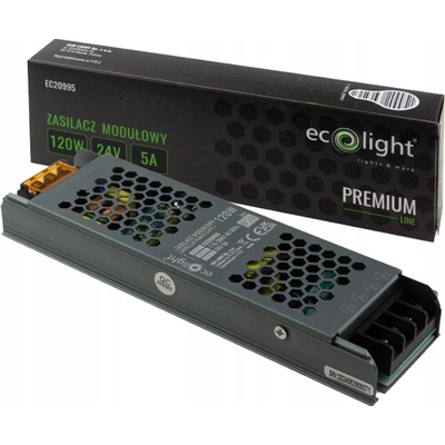 Napájecí zdroj pro LED Modulární Slim PREMIUM 120W 24V 5A Ecolight