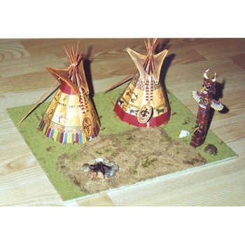 Papierový model Típí Prérijných indiánov