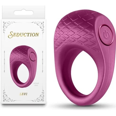Вибриращ пенис пръстен, акумулаторен - Seduction Levi Burgundy (NSTOYS1111)